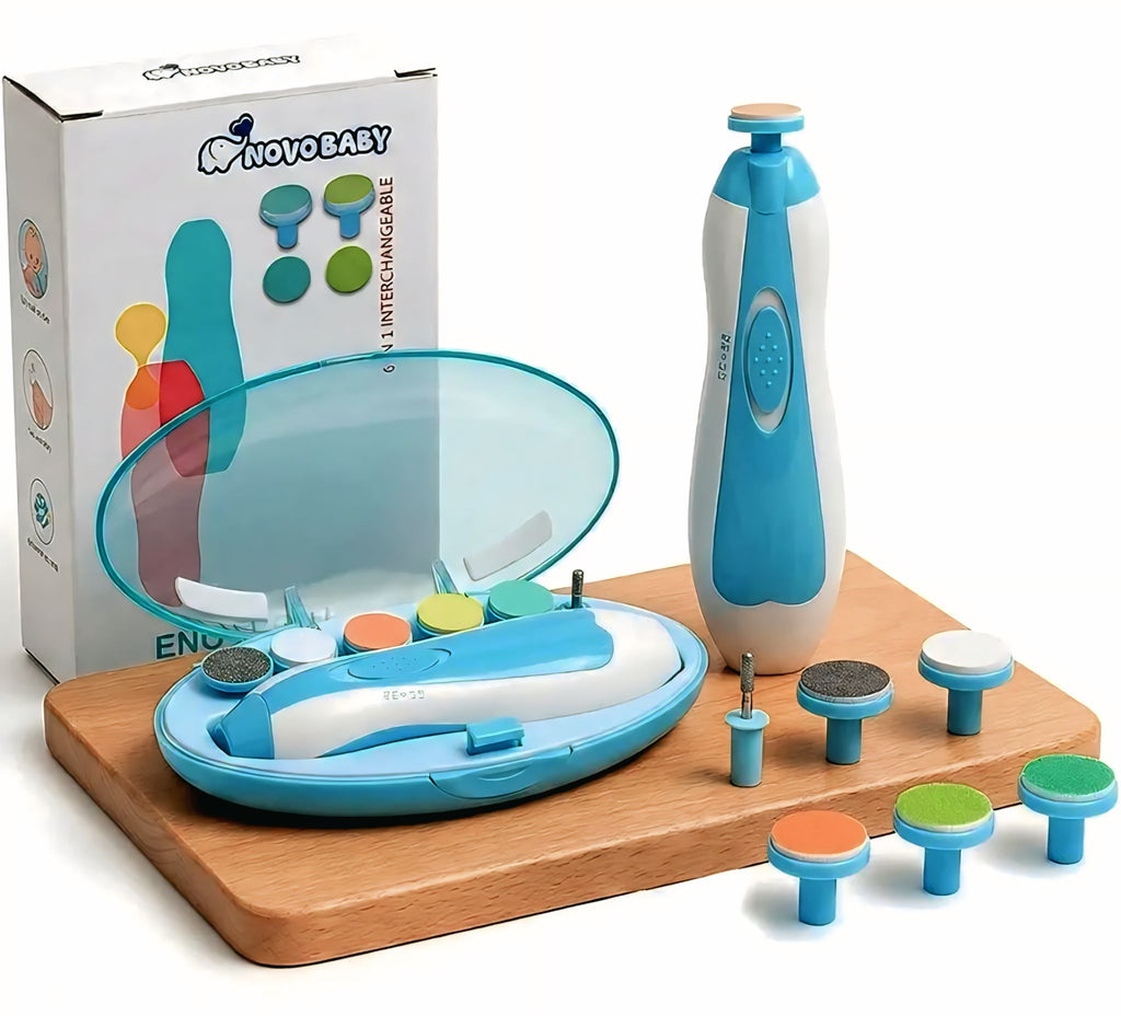 Electric Baby Nail Trimmer with LED Light Safe & Quiet Nail Care for Newborns, Kids & Parents