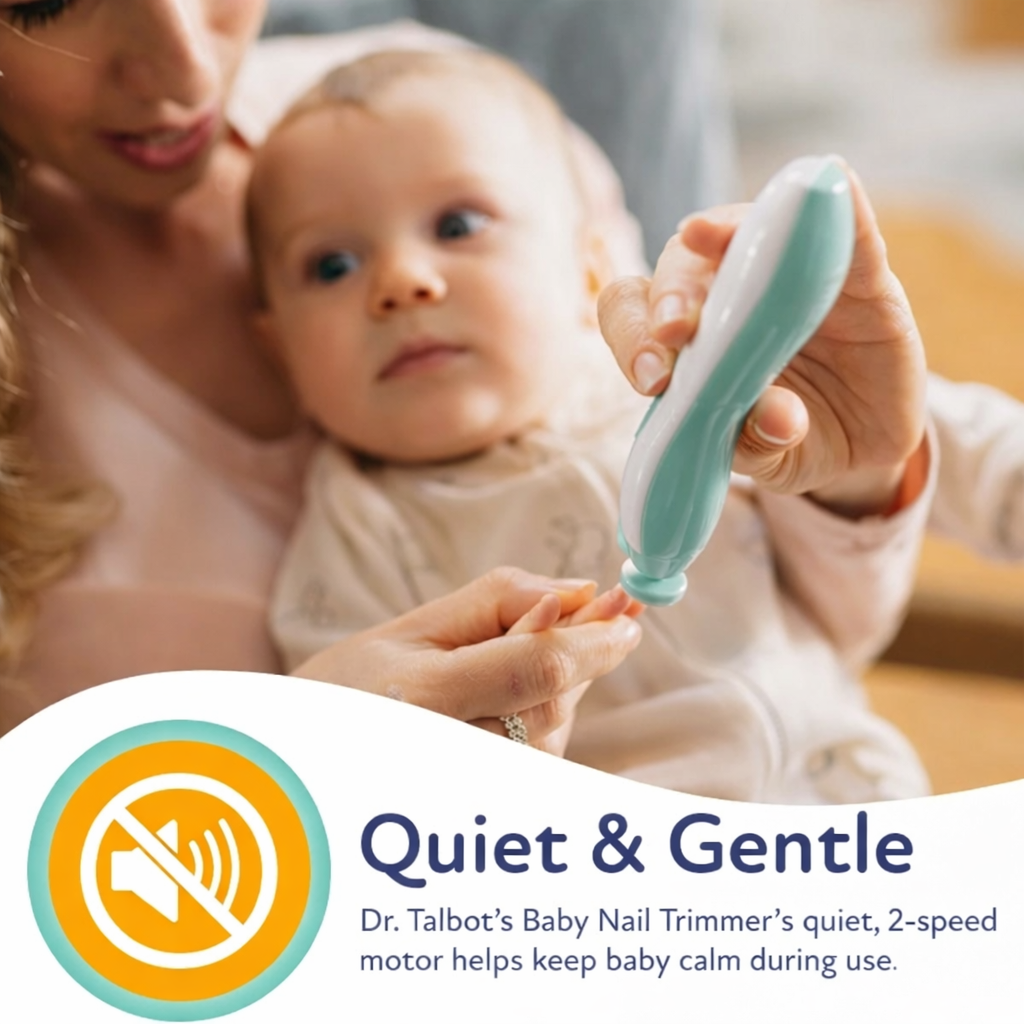 Electric Baby Nail Trimmer with LED Light Safe & Quiet Nail Care for Newborns, Kids & Parents
